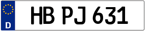 Trailer License Plate